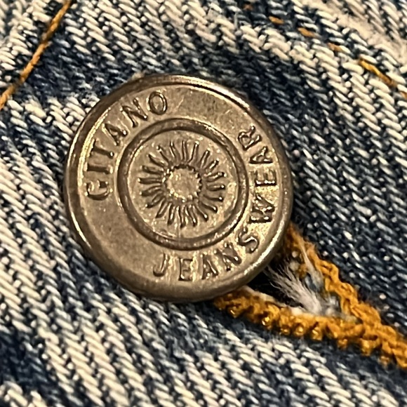 “GITANO” VTG 90’s high waisted stone wash denim blue shorts - Picture 5 of 12